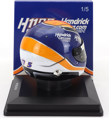 ARAI HELMET | CASCO HELMET KYLE LARSON TEAM ARROWS McLAREN H1100 NASCAR CUP SERIES SEASON 2024 | BLUE ORANGE WHITE