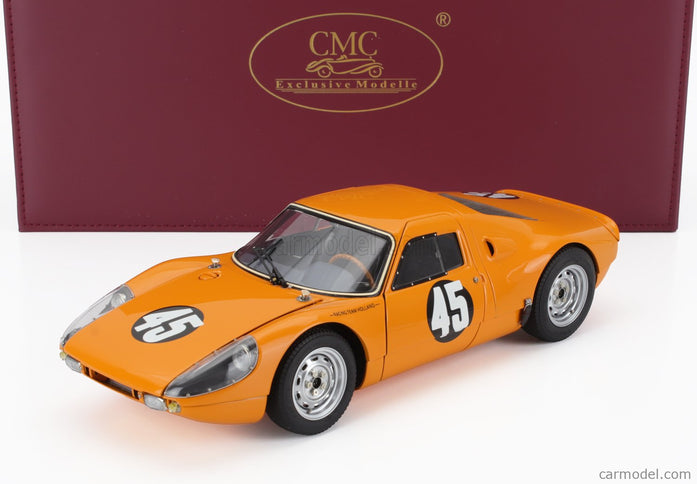 Porsche 904 Carrera GTS ch.904-055 N°45 1000km Nurburgring 1964 Gerhard Koch - Ben Pon 1:18 CMC červená