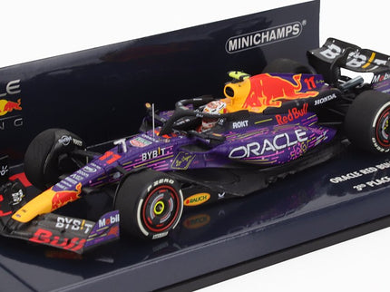 RED BULL | F1  RB19 TEAM ORACLE RED BULL RACING N 11 3rd LAS VEGAS USA GP 2023 SERGIO PEREZ | PURPLE YELLOW RED