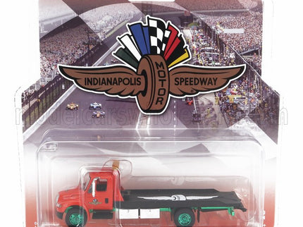 INTERNATIONAL | DURASTAR 4400 CAR TRANSPORTER INDIANAPOLIS MOTOR SPEEDWAY 2008 - GREEN WHEELS | RED BLACK