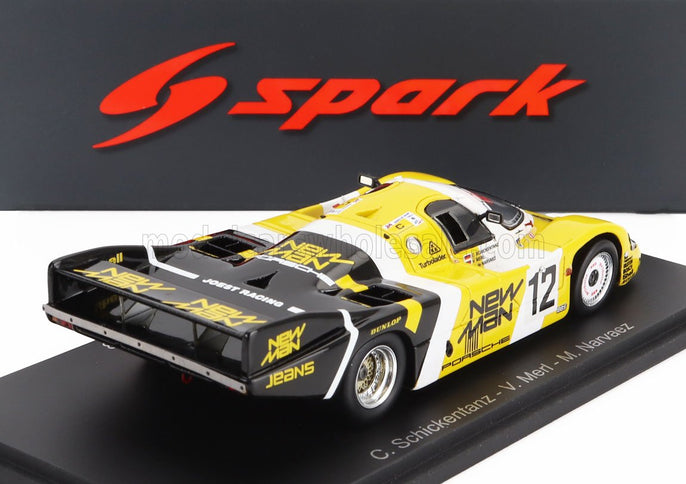 PORSCHE | 956 2.6L TWIN TURBO TEAM SORGA JOEST RACING N 12 24h LE MANS 1983 CLEMENS SCHICKENTANZ - VOLKERT MERL - MAURICIO NARVAEZ | YELLOW BLACK