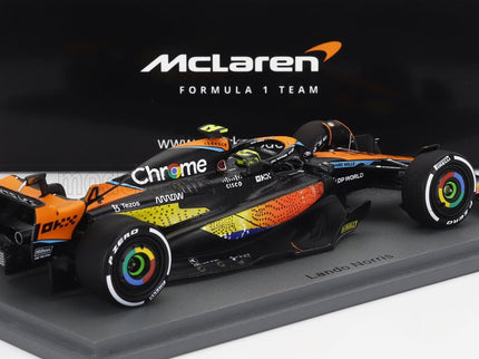 McLAREN | F1  MCL60 TEAM McLAREN N 4 5th ABU DHABI GP 2023 LANDO NORRIS | ORANGE BLUE BLACK
