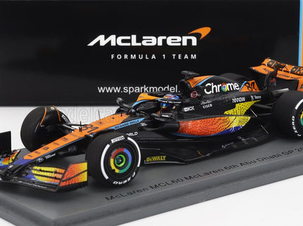 McLAREN | F1  MCL60 TEAM McLAREN N 81 6th ABU DHABI GP 2023 OSCAR PIASTRI | ORANGE BLUE BLACK