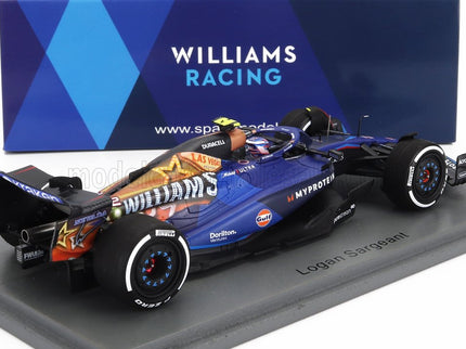 WILLIAMS | F1  FW45 TEAM WILLIAMS RACING GULF N 2 LAS VEGAS USA GP 2023 LOGAN SARGEANT | BLUE BLACK GOLD