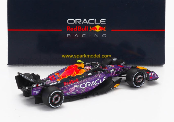 RED BULL | F1  RB19 TEAM ORACLE RED BULL RACING N 11 3rd LAS VEGAS USA GP 2023 SERGIO PEREZ | PURPLE YELLOW RED