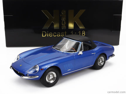 Ferrari 275 GTB/4 Nart Spider 1967 1:18 KK Scale modrá metalická