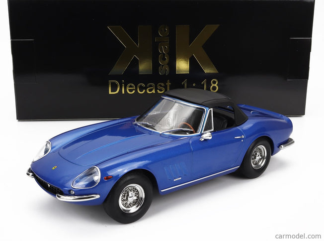 Ferrari 275 GTB/4 Nart Spider 1967 1:18 KK Scale modrá metalická