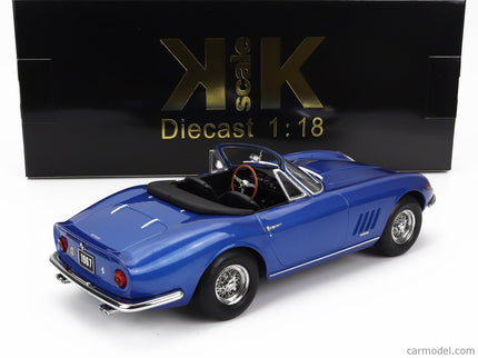 Ferrari 275 GTB/4 Nart Spider 1967 1:18 KK Scale modrá metalická