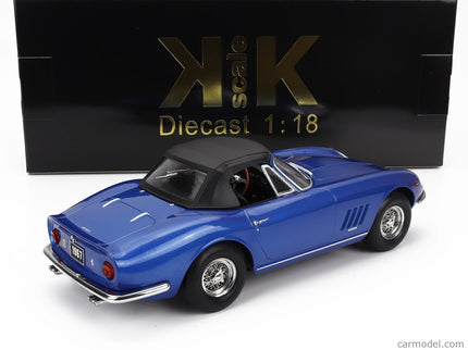 Ferrari 275 GTB/4 Nart Spider 1967 1:18 KK Scale modrá metalická