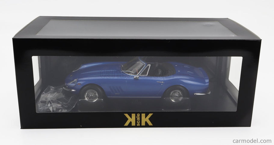 Ferrari 275 GTB/4 Nart Spider 1967 1:18 KK Scale modrá metalická