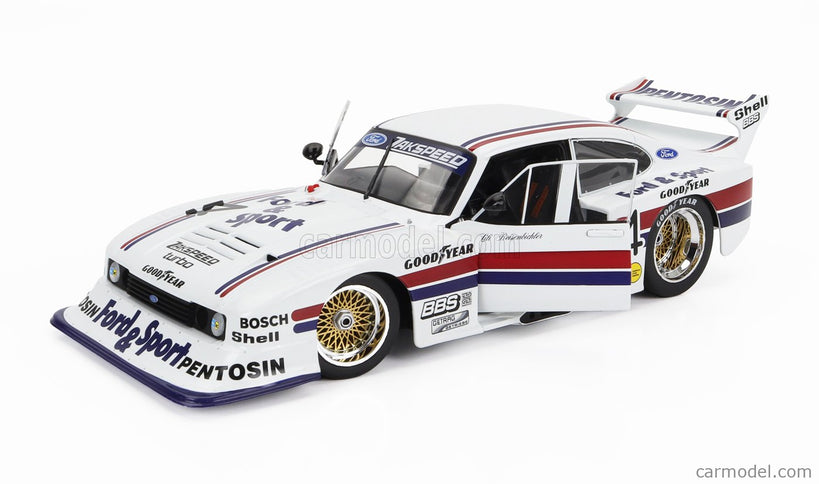 Ford Capri Turbo Gr.5 Zakspeed N°4 DRM 1982 Lili Reisenbichler 1:18 Werk83 biela červená modrá