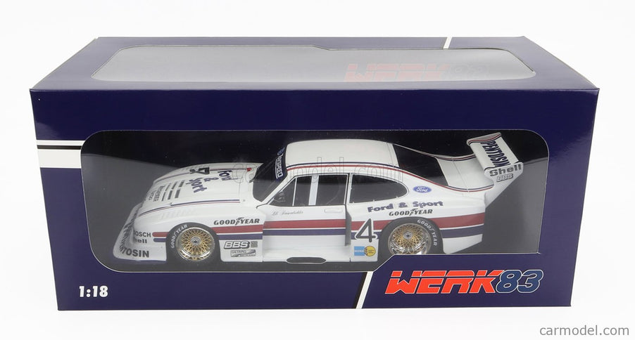 Ford Capri Turbo Gr.5 Zakspeed N°4 DRM 1982 Lili Reisenbichler 1:18 Werk83 biela červená modrá