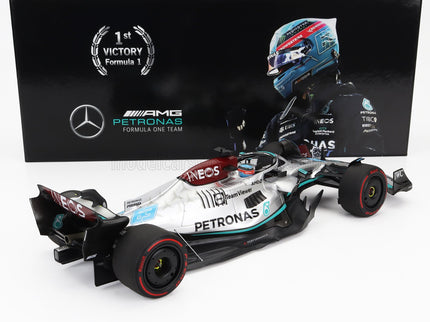 MERCEDES GP | F1 W13E TEAM MERCEDES-AMG PETRONAS F1 N 63 (first f1 win) WINNER BRAZILIAN GP 2022 GEORGE RUSSELL | SILVER GREEN
