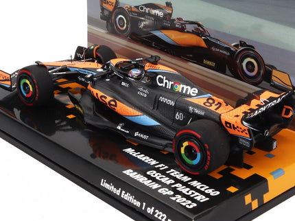 McLAREN | F1  MCL60 TEAM McLAREN N 81 BAHRAIN GP 2023 OSCAR PIASTRI | ORANGE BLUE BLACK