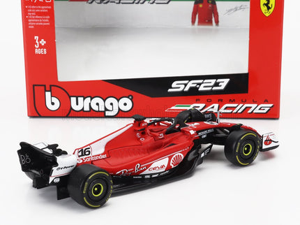 FERRARI | F1  SF-23 TEAM SCUDERIA FERRARI N 16 2nd LAS VEGAS USA GP 2023 CHARLES LECLERC | RED WHITE BLACK