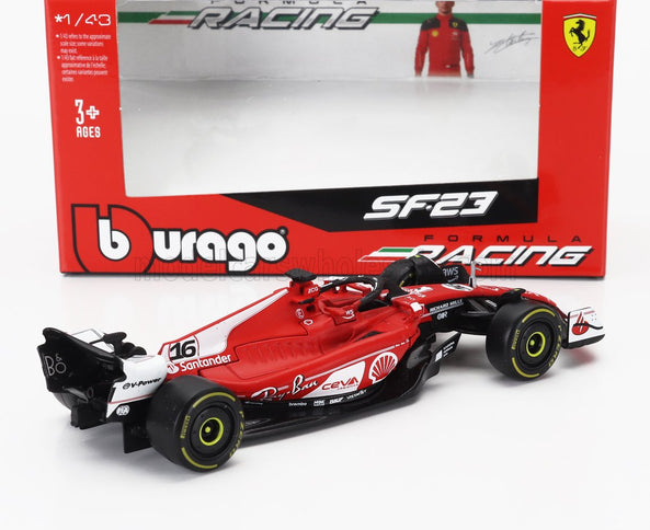 FERRARI | F1  SF-23 TEAM SCUDERIA FERRARI N 16 2nd LAS VEGAS USA GP 2023 CHARLES LECLERC | RED WHITE BLACK