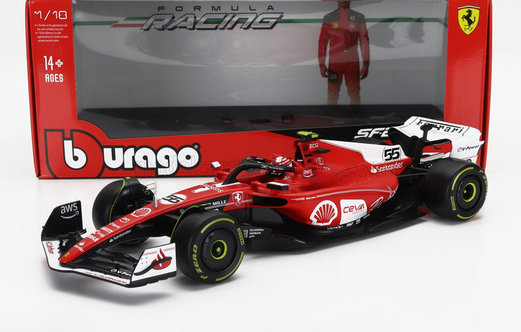 FERRARI | F1  SF-23 TEAM SCUDERIA FERRARI N 55 LAS VEGAS USA GP 2023 CARLOS SAINZ | RED WHITE BLACK