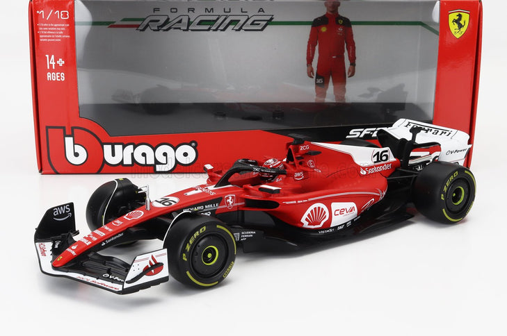 FERRARI | F1  SF-23 TEAM SCUDERIA FERRARI N 16 2nd LAS VEGAS USA GP 2023 CHARLES LECLERC | RED WHITE BLACK
