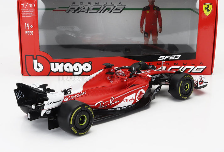 FERRARI | F1  SF-23 TEAM SCUDERIA FERRARI N 16 2nd LAS VEGAS USA GP 2023 CHARLES LECLERC | RED WHITE BLACK
