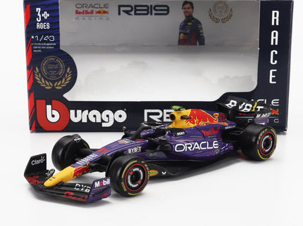 RED BULL | F1  RB19 TEAM ORACLE RED BULL RACING N 11 3rd LAS VEGAS USA GP 2023 SERGIO PEREZ | PURPLE YELLOW RED
