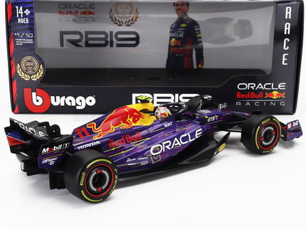 RED BULL | F1  RB19 TEAM ORACLE RED BULL RACING N 11 3rd LAS VEGAS USA GP 2023 SERGIO PEREZ | PURPLE YELLOW RED