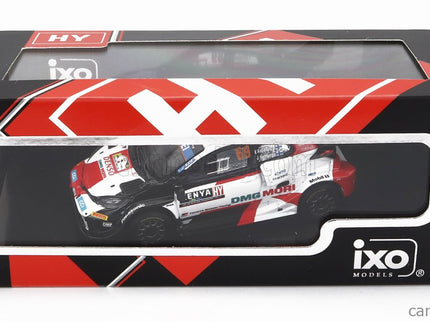 Toyota Yaris GR RALLY1 Team Toyota Gazoo Racing Wrt N°69 Víťaz Rally Safari Kenya 2022 Kalle Rovanpera - Jonne Halttunen 1:43 IXO Models biela čierna červená