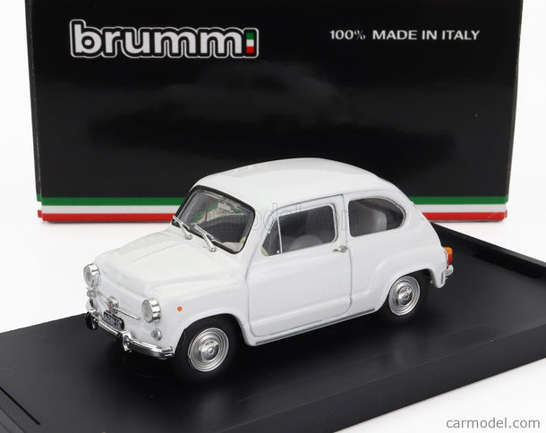 Fiat 600D 1965 1:43 Brumm biela