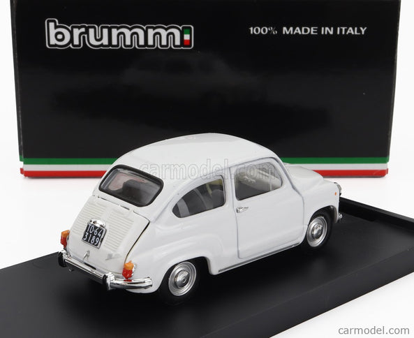 Fiat 600D 1965 1:43 Brumm biela