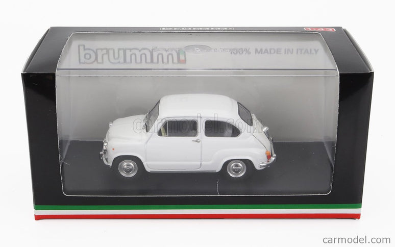 Fiat 600D 1965 1:43 Brumm biela