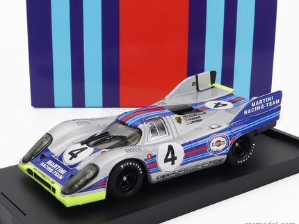 Porsche 917K Martini Racing Team N°4 1000km Monza 1971 Helmut Marko - Gijs Van Lennep 1:43 Brumm strieborná modrá