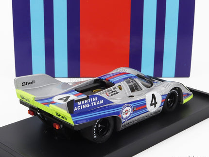 Porsche 917K Martini Racing Team N°4 1000km Monza 1971 Helmut Marko - Gijs Van Lennep 1:43 Brumm strieborná modrá