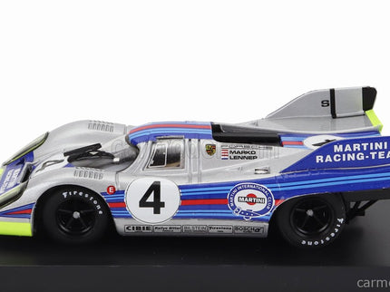 Porsche 917K Martini Racing Team N°4 1000km Monza 1971 Helmut Marko - Gijs Van Lennep 1:43 Brumm strieborná modrá