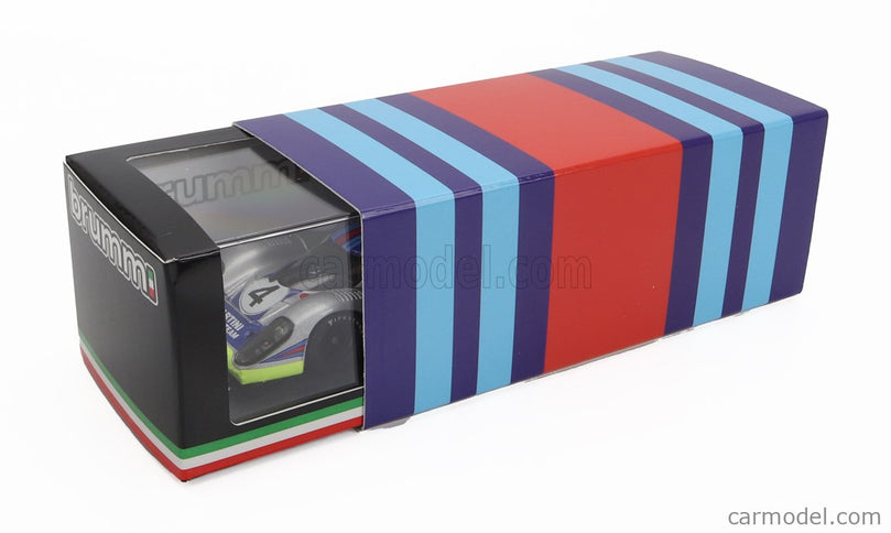 Porsche 917K Martini Racing Team N°4 1000km Monza 1971 Helmut Marko - Gijs Van Lennep 1:43 Brumm strieborná modrá