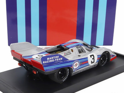 Porsche 917K Team Martini Racing N°3 1000km Monza 1971 Vic Elford - Gerard Larousse 1:43 Brumm strieborná modrá