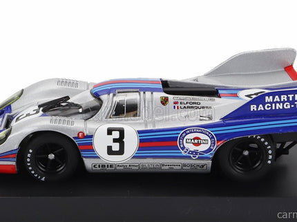 Porsche 917K Team Martini Racing N°3 1000km Monza 1971 Vic Elford - Gerard Larousse 1:43 Brumm strieborná modrá