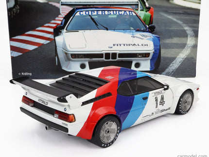 BMW M1 M88 3.5L Team Bmw Motorsport N°14 Procar Series 1979 Emerson Fittipaldi 1:18 Werk83 biela modrá červená