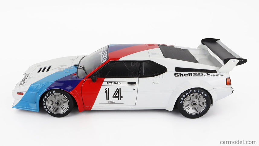 BMW M1 M88 3.5L Team Bmw Motorsport N°14 Procar Series 1979 Emerson Fittipaldi 1:18 Werk83 biela modrá červená