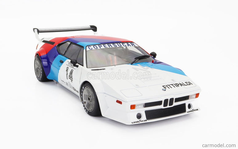 BMW M1 M88 3.5L Team Bmw Motorsport N°14 Procar Series 1979 Emerson Fittipaldi 1:18 Werk83 biela modrá červená