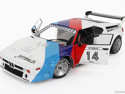 BMW M1 M88 3.5L Team Bmw Motorsport N°14 Procar Series 1979 Emerson Fittipaldi 1:18 Werk83 biela modrá červená