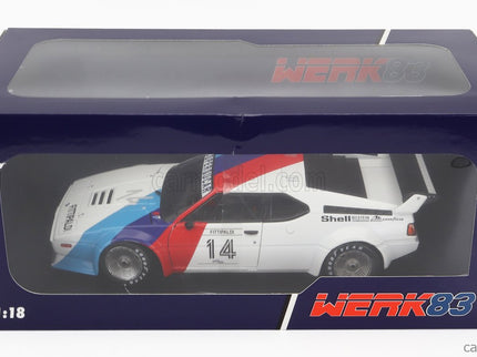 BMW M1 M88 3.5L Team Bmw Motorsport N°14 Procar Series 1979 Emerson Fittipaldi 1:18 Werk83 biela modrá červená