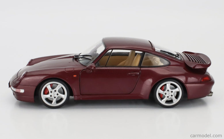 Porsche 911 993 Turbo Coupe 1993 1:18 Solido Arena červená