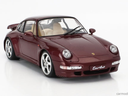 Porsche 911 993 Turbo Coupe 1993 1:18 Solido Arena červená