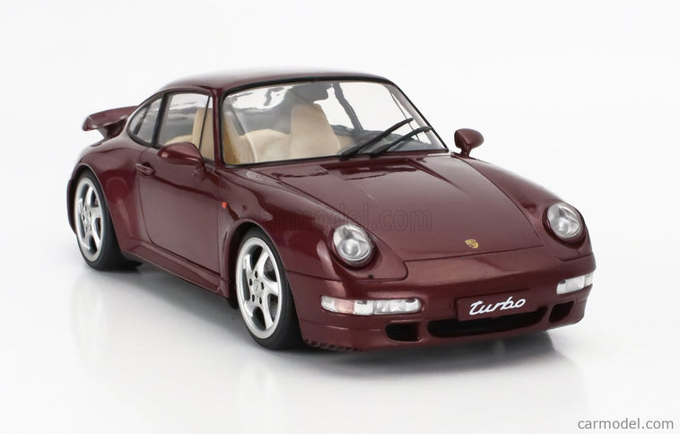 Porsche 911 993 Turbo Coupe 1993 1:18 Solido Arena červená