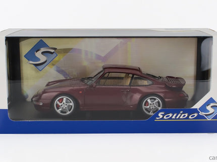 Porsche 911 993 Turbo Coupe 1993 1:18 Solido Arena červená