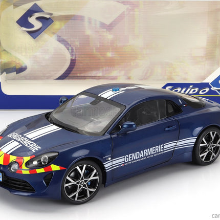 Alpine Alpine A110 Gendarmerie Police Coupe 2023 1:18 Solido modrá