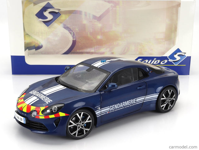 Alpine Alpine A110 Gendarmerie Police Coupe 2023 1:18 Solido modrá