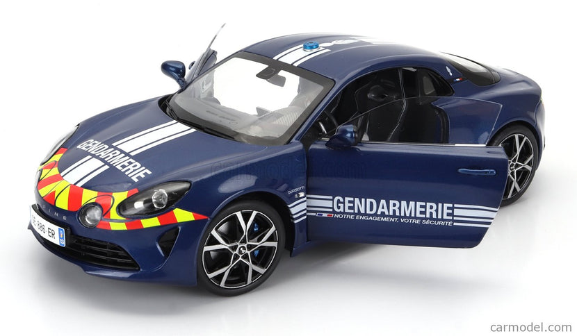 Alpine Alpine A110 Gendarmerie Police Coupe 2023 1:18 Solido modrá
