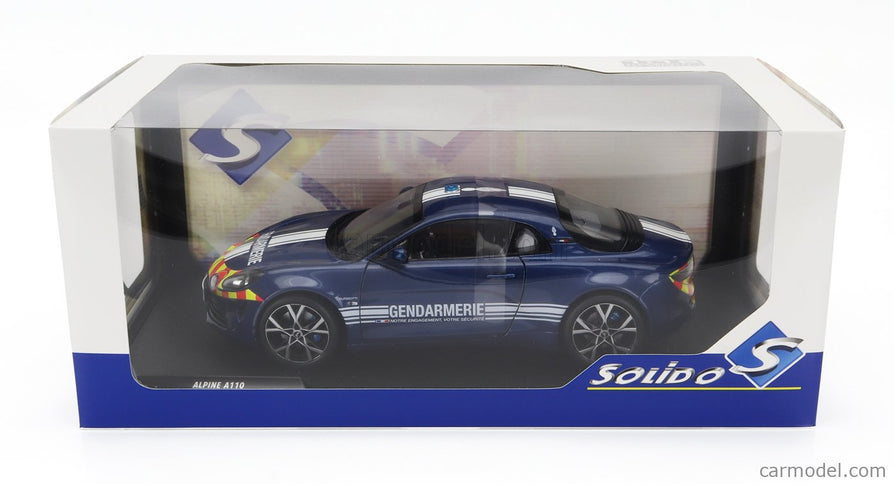 Alpine Alpine A110 Gendarmerie Police Coupe 2023 1:18 Solido modrá