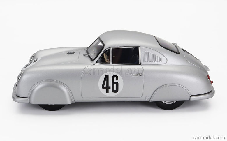 Porsche 356 SL Coupe Team Porsche K.G. N°46 Víťaz Class 24h Le Mans 1951 Auguste Veuillet - Edmond Mouche 1:18 Werk83 strieborná