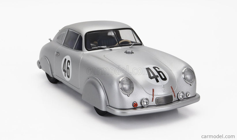 Porsche 356 SL Coupe Team Porsche K.G. N°46 Víťaz Class 24h Le Mans 1951 Auguste Veuillet - Edmond Mouche 1:18 Werk83 strieborná